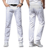 Men's White Perfect Fit Slim Pants